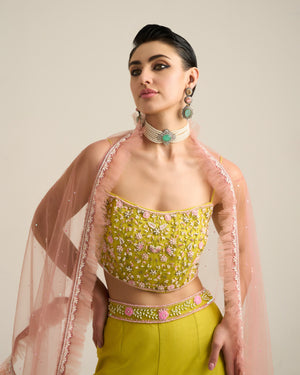 Neo Pink Sharara Set