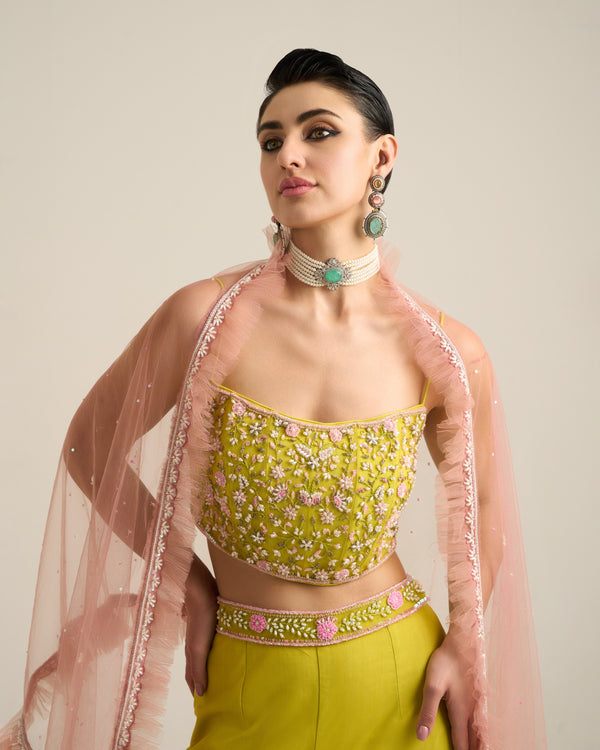 Neo Pink Sharara Set