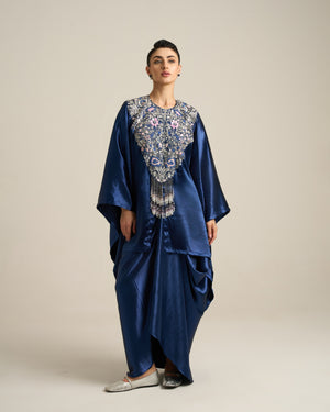 Midnight Blue Kaftan Skirt Set