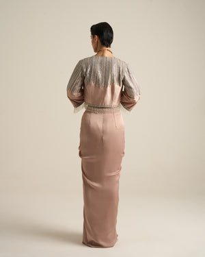 Champagne Metallic Co-ord Set