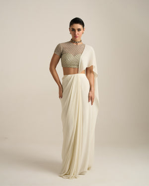 Ivory Saree set