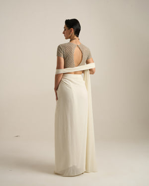 Ivory Saree set
