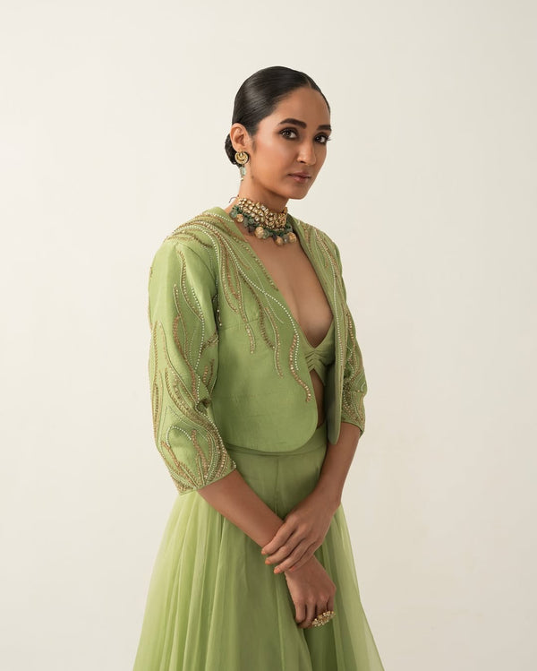 Green Skirt and JacketSet